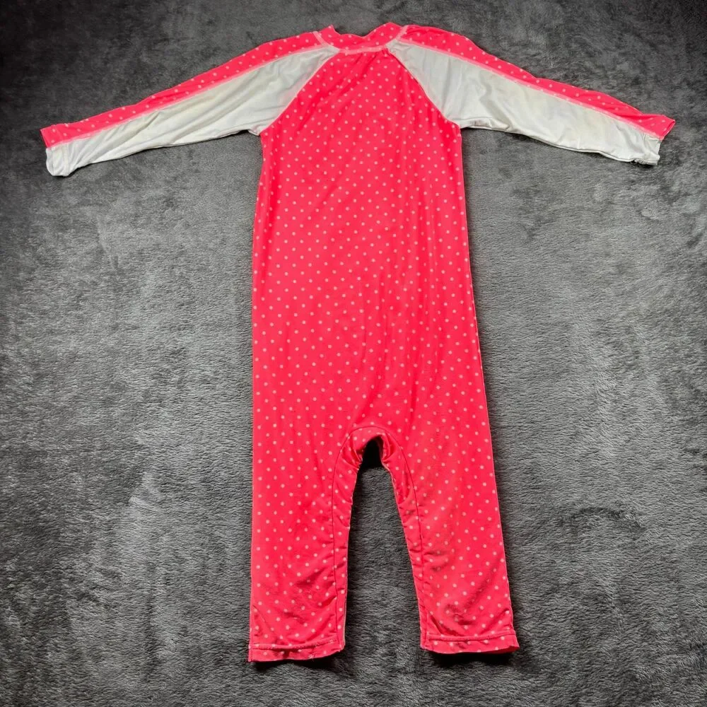 Coolibar Baby Beach One Piece Swimsuit UPF 50+ Polka Dot Fish 18-24 Months P298